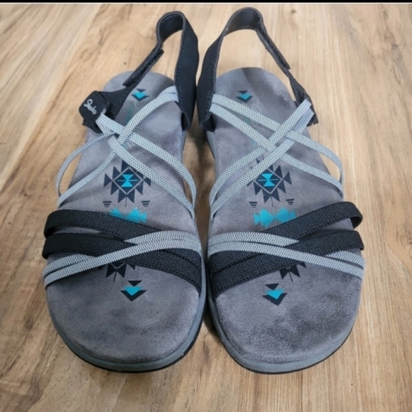 SKechers Memory Foam Sandals Womens Size 7 - Picture 7 of 7